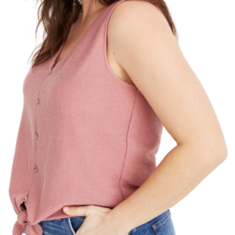 Madewell Texture & Thread Button-Front Tank Top